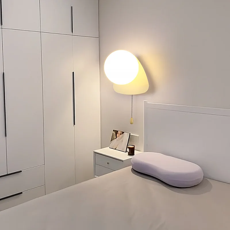 applique murale moderne à led avec interrupteur en verre pour chambre d'enfant - Image 5