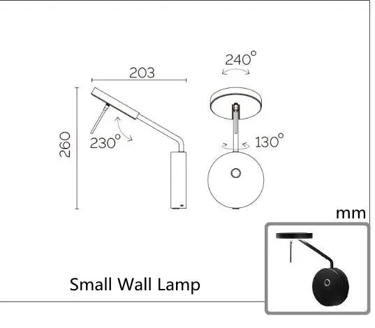 Applique murale moderne à LED pour chambre à coucher - Image 7