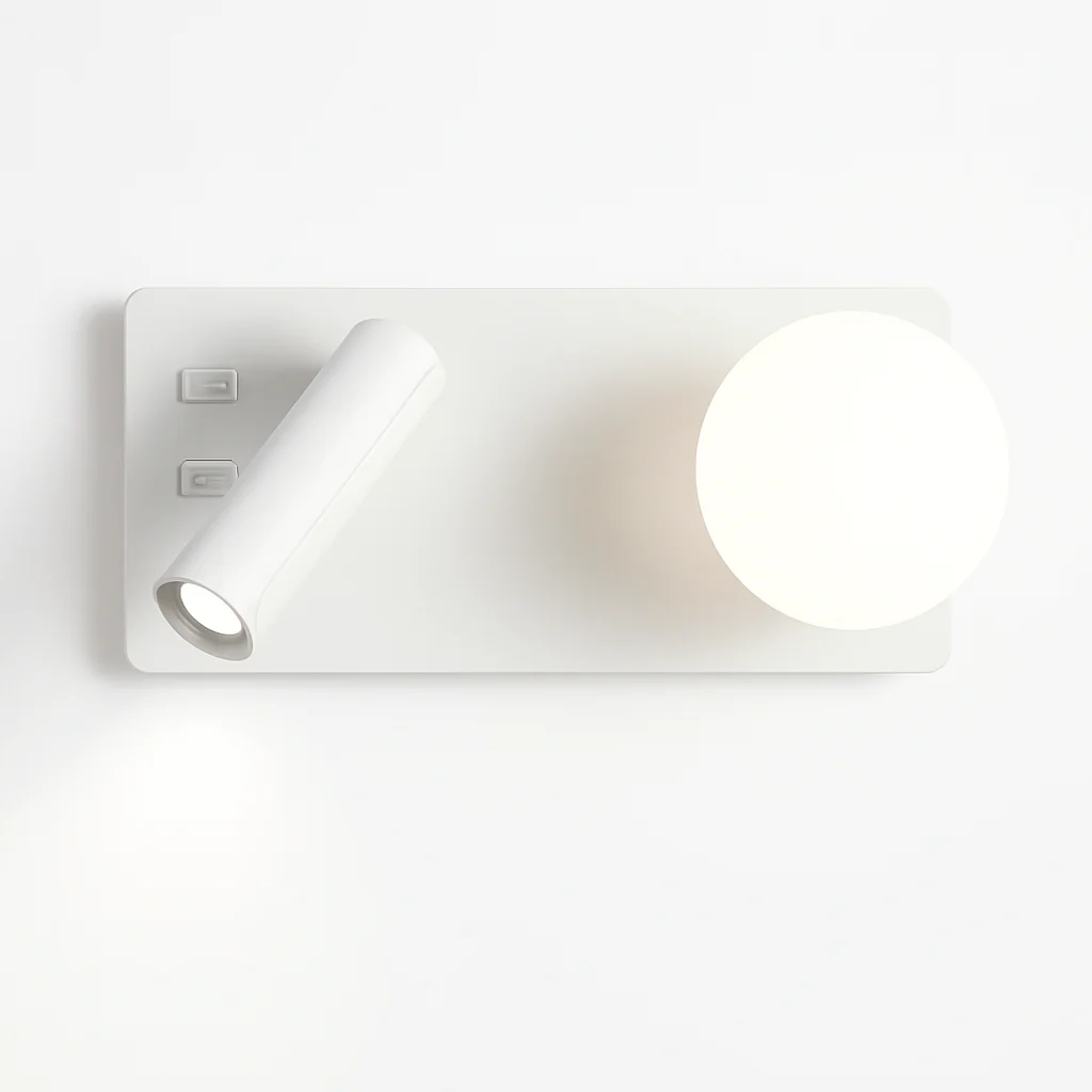 applique murale moderne avec double interrupteur et port usb - Image 10
