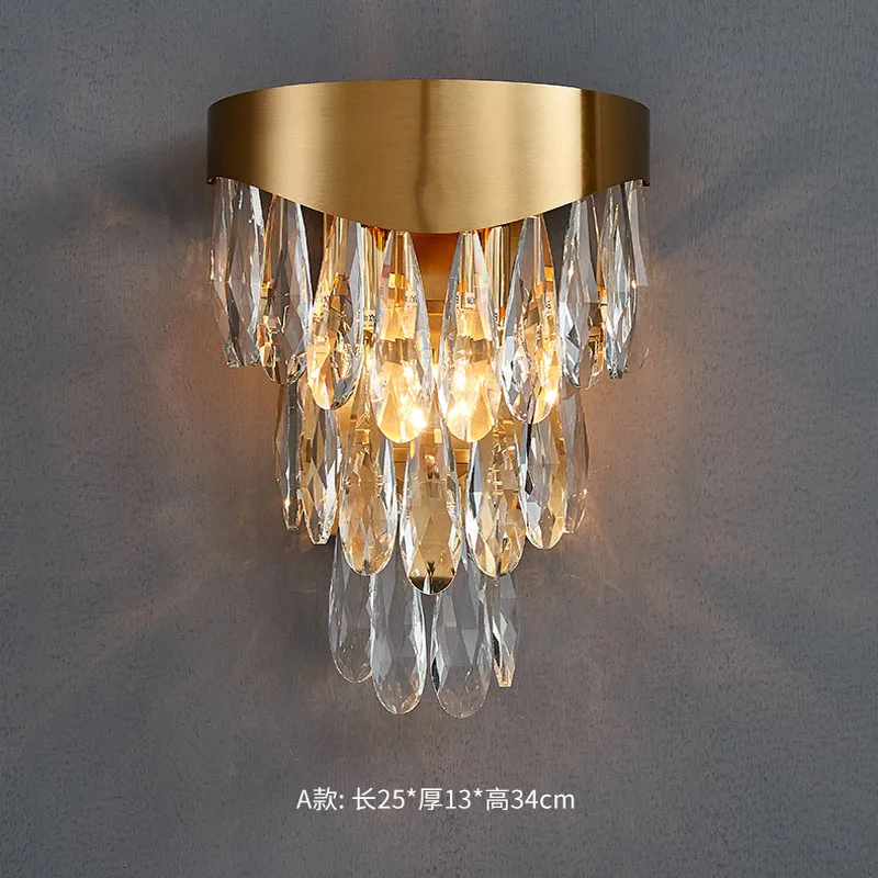 applique murale moderne en cristal de luxe décoration intérieure élégante - Image 9