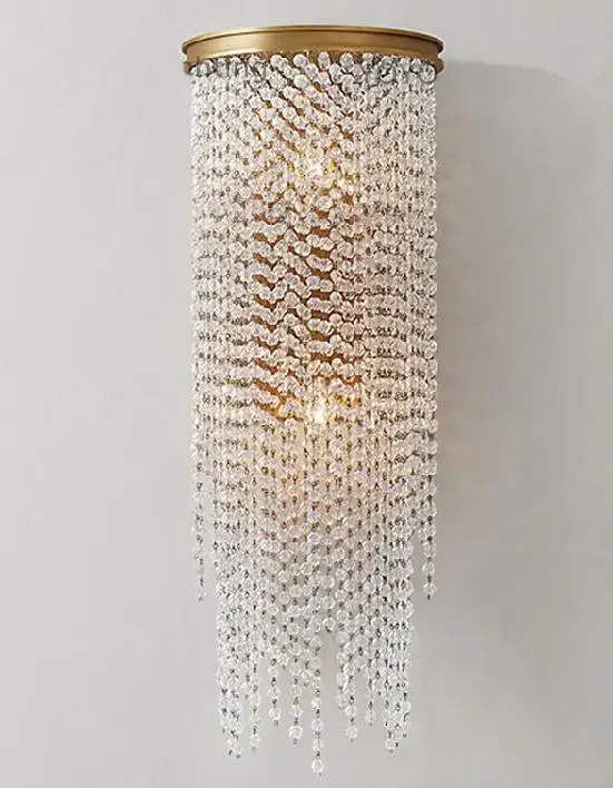 applique murale moderne en cristal doré pour intérieur élégant - Image 7