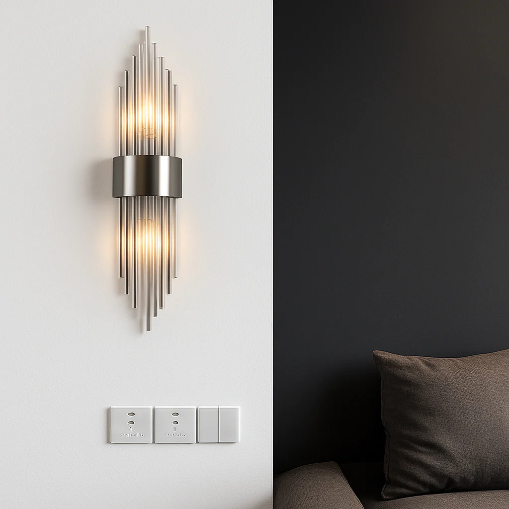 applique murale moderne en cristal éclairage intérieur décoratif design luxe - Image 4