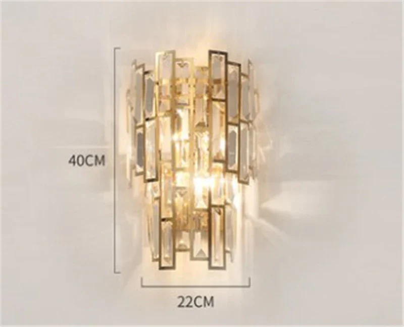 applique murale moderne en cristal pour décoration intérieure élégante - Image 5