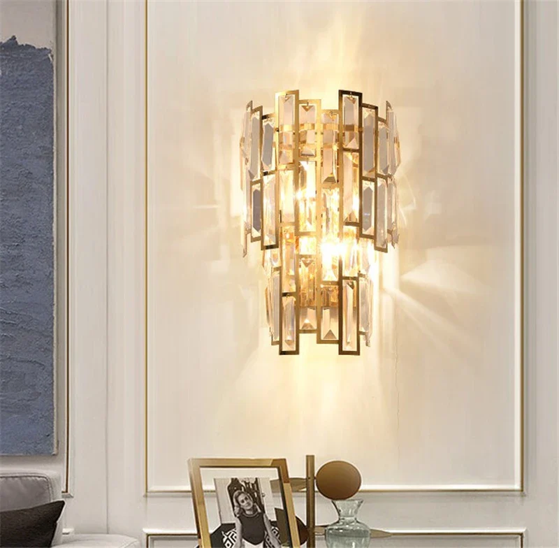 applique murale moderne en cristal pour décoration intérieure élégante - Image 6