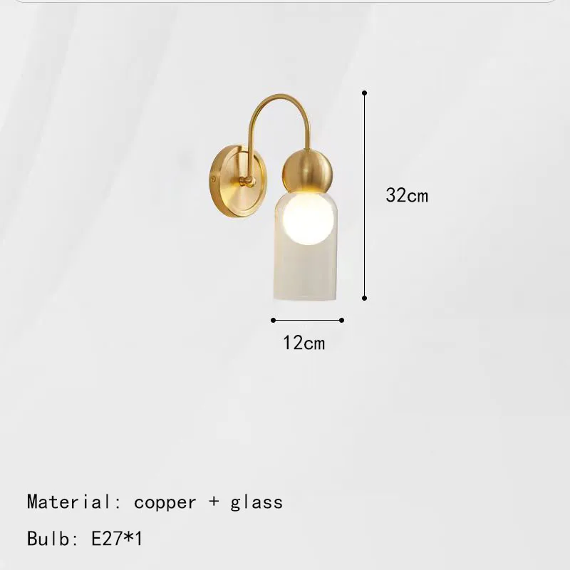 applique murale moderne en verre et cuivre design élégant pour intérieur - Image 10