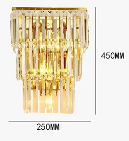 applique murale moderne led en cristal design élégant pour intérieur - Image 14
