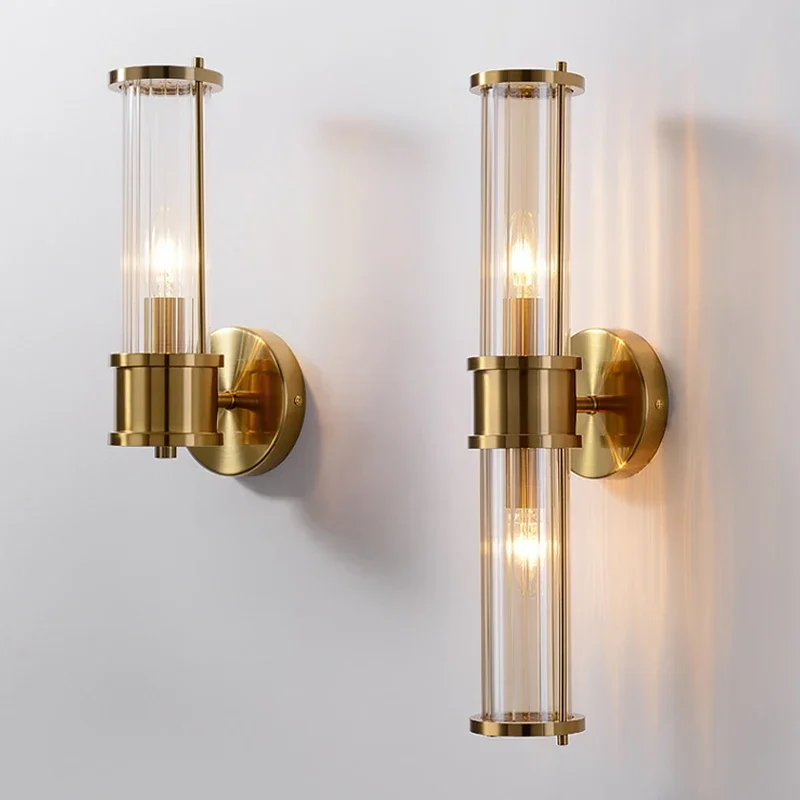 applique murale moderne luxe en cristal doré à led - Image 3