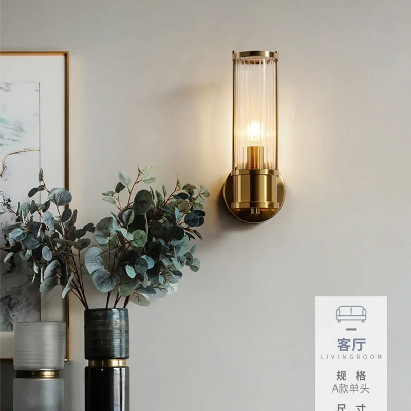 applique murale moderne luxe en cristal doré à led - Image 5