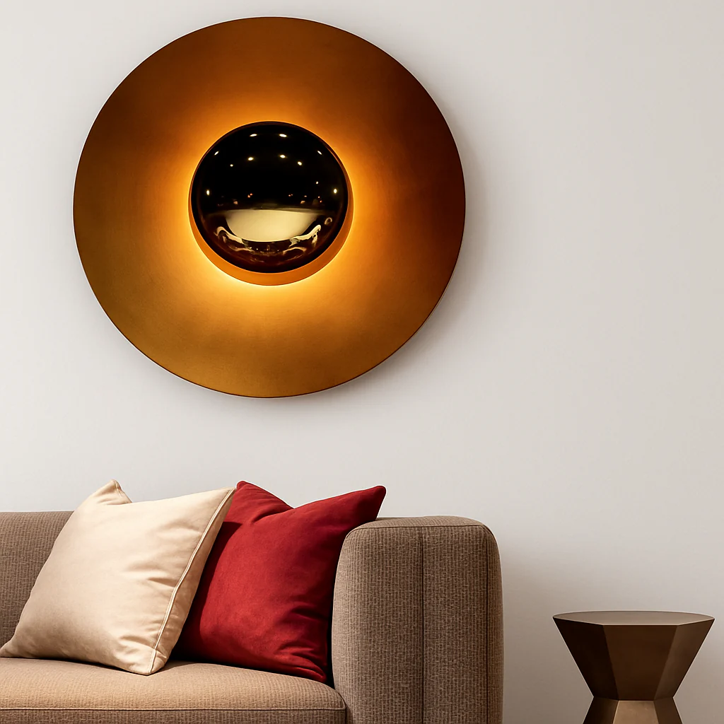 applique murale moderne ronde design loft nordique éclairage intérieur - Image 4