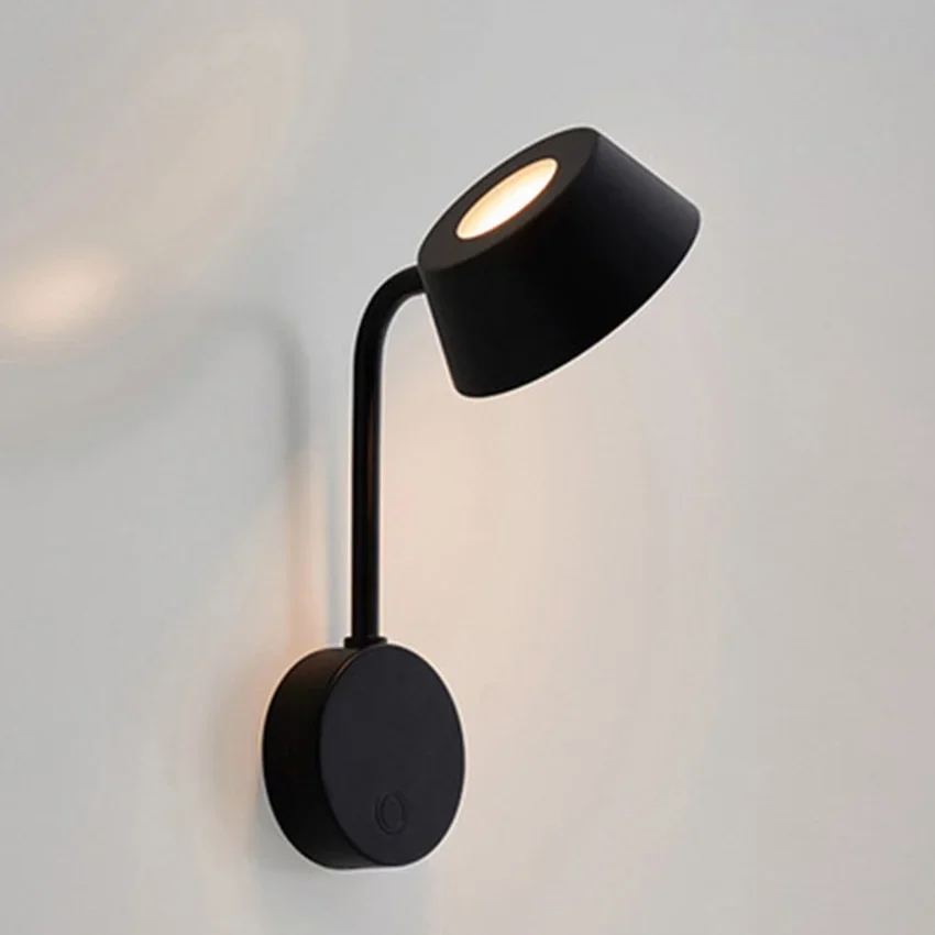 applique murale moderne rotative avec interrupteur en aluminium éclairage intérieur - Image 3