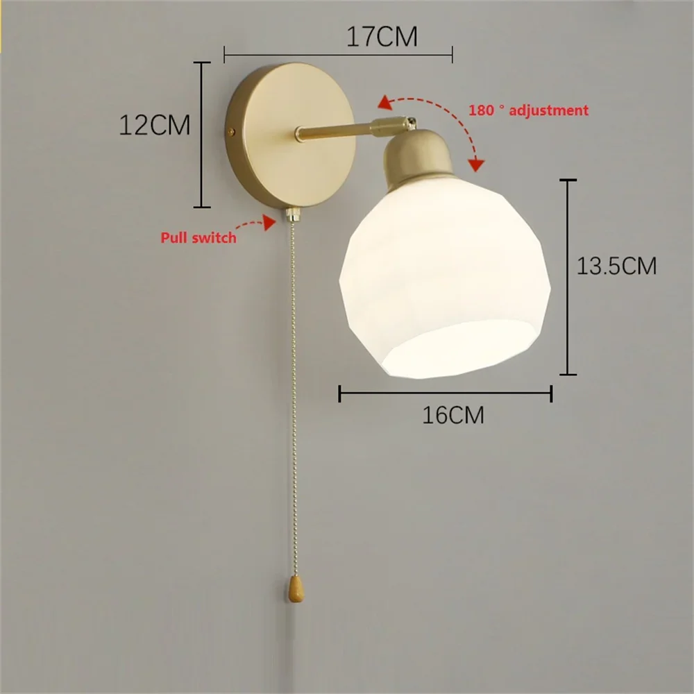 applique murale nordique à led en métal et verre réglable - Image 10