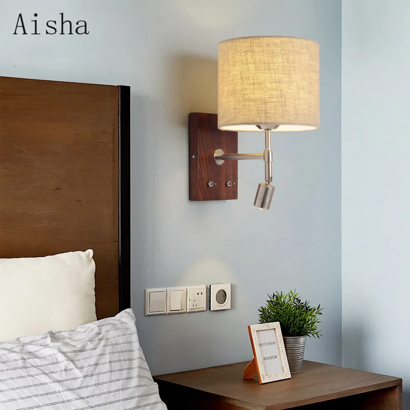 applique murale nordique en bois massif avec led décorative - Image 10
