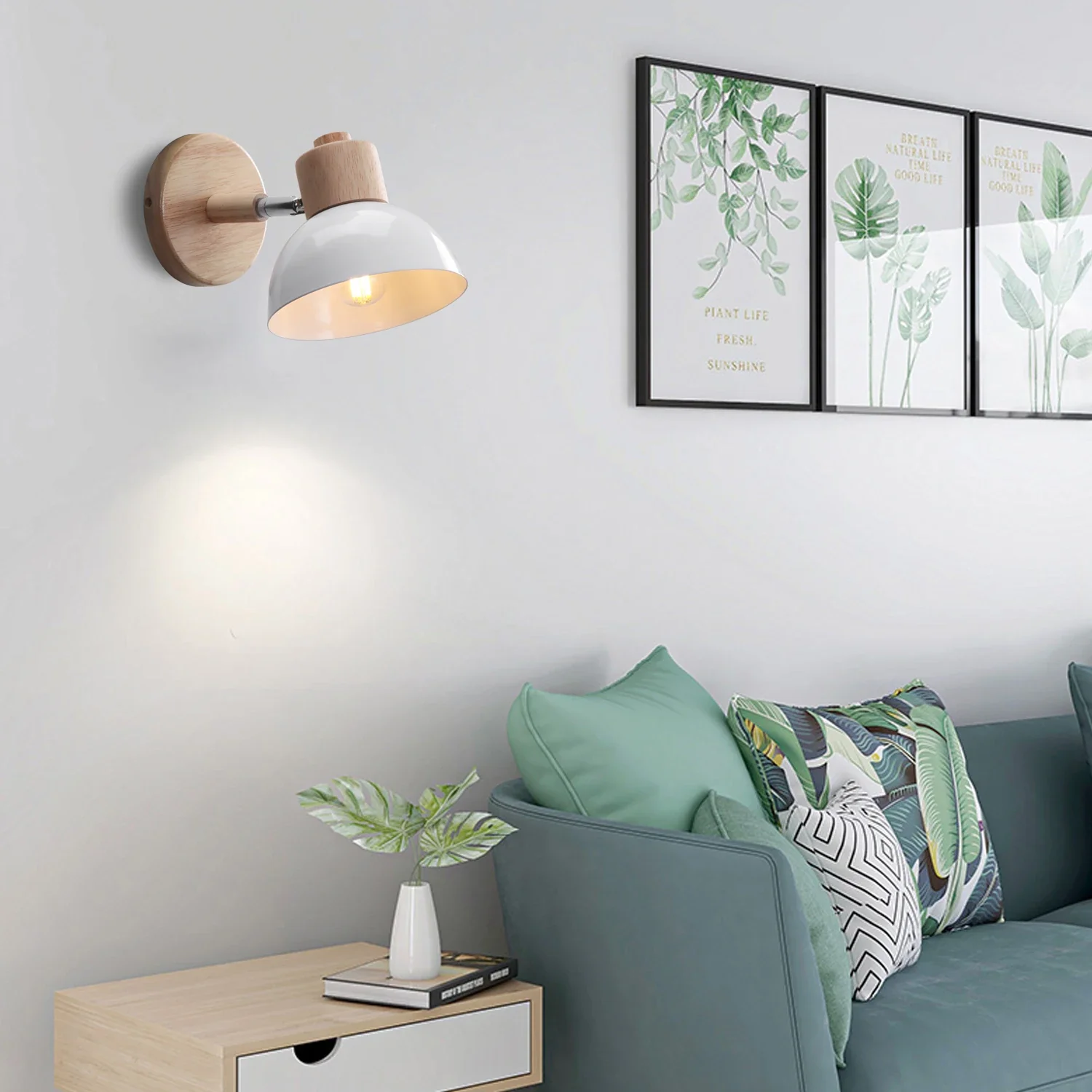 applique murale nordique en bois style mignon et moderne - Image 2