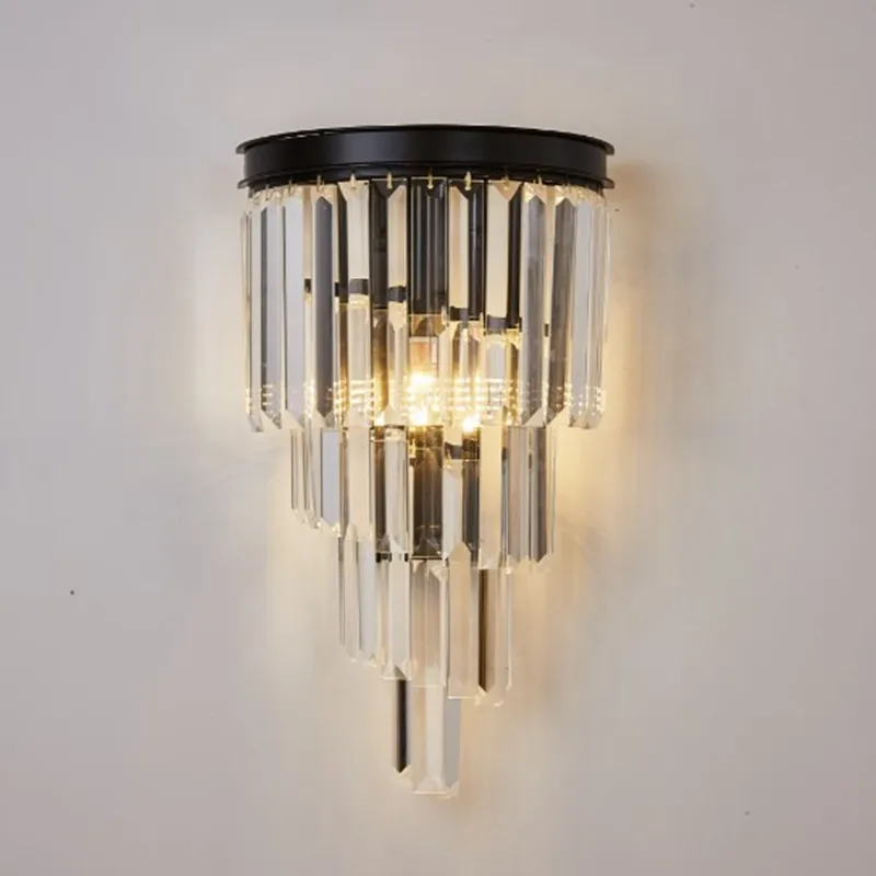 applique murale nordique en cristal pour décoration moderne intérieure