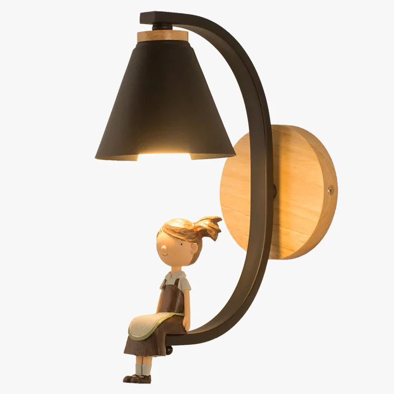 Applique murale nordique enfants princesse appliques pour enfants chambre lampe moderne applique murale décoration Loft salon mur + lampes - Image 5