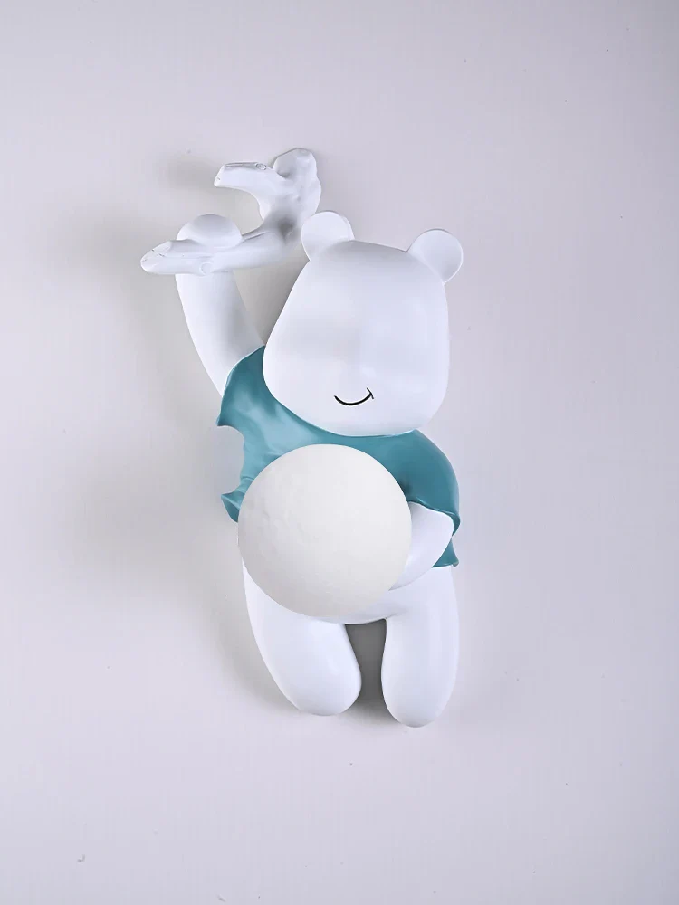 applique murale ours moderne pour chambre enfants et salon - Image 3
