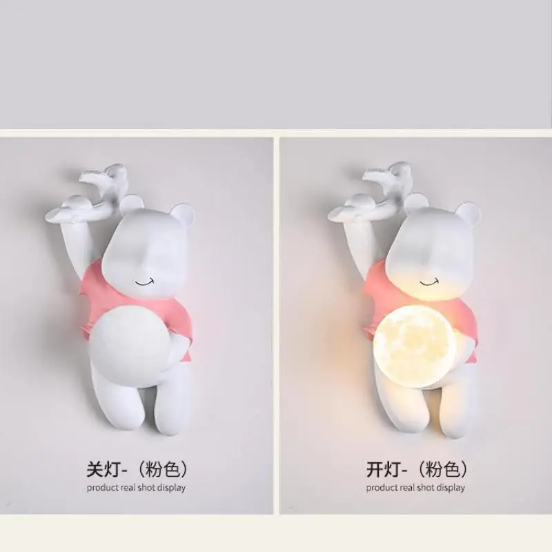 applique murale ours moderne pour chambre enfants et salon - Image 4