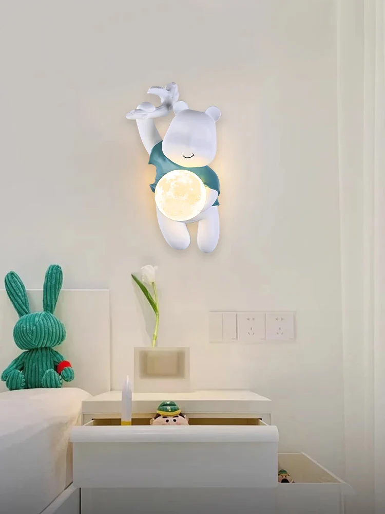 applique murale ours moderne pour chambre enfants et salon - Image 5