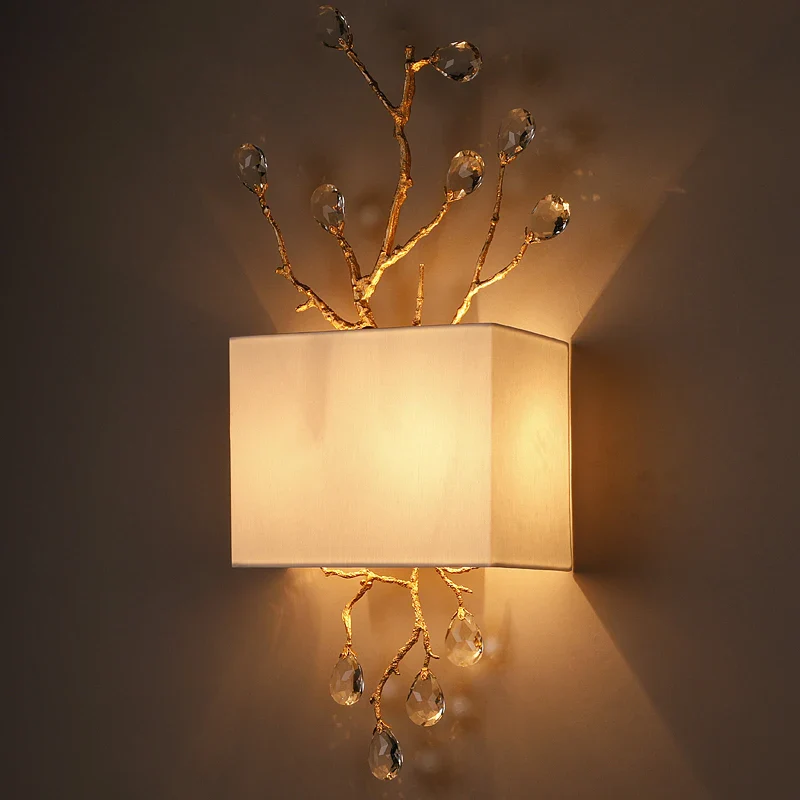 applique murale rétro en cristal doré pour intérieur moderne - Image 3