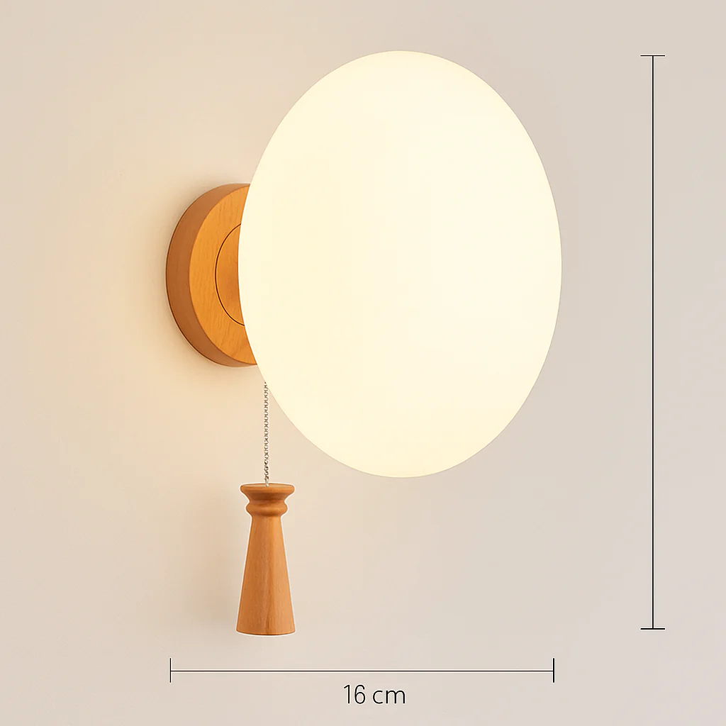 applique murale scandinave en bois et verre pour décoration intérieure - Image 10