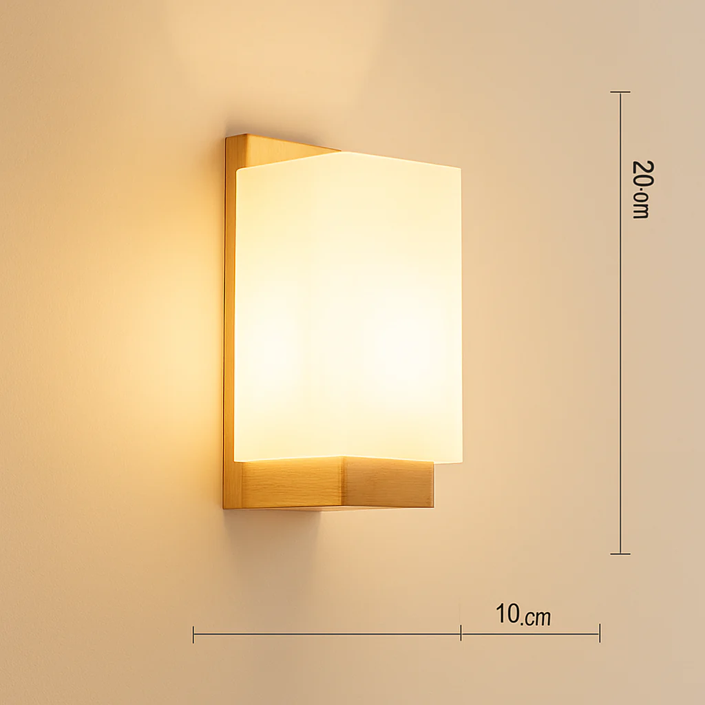 applique murale scandinave en bois et verre pour décoration intérieure - Image 18