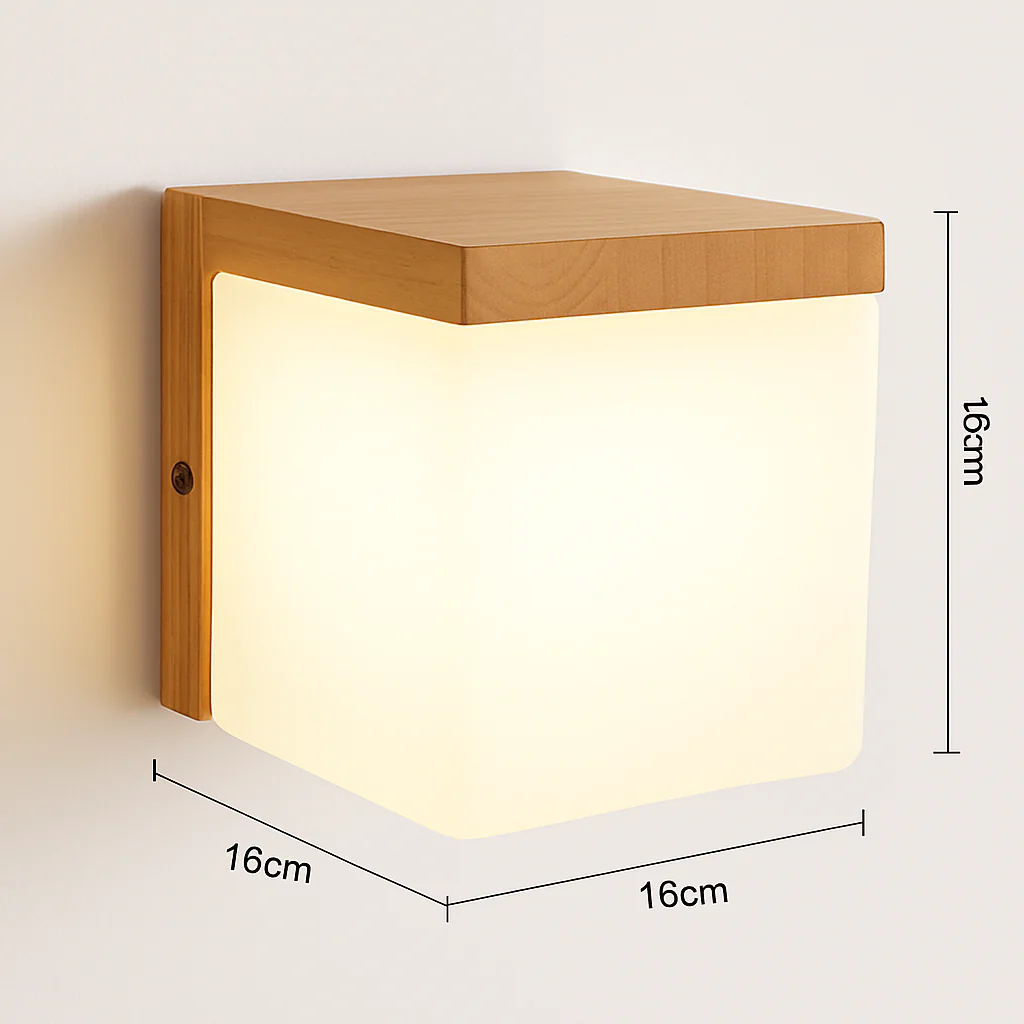 applique murale scandinave en bois et verre pour décoration intérieure - Image 20