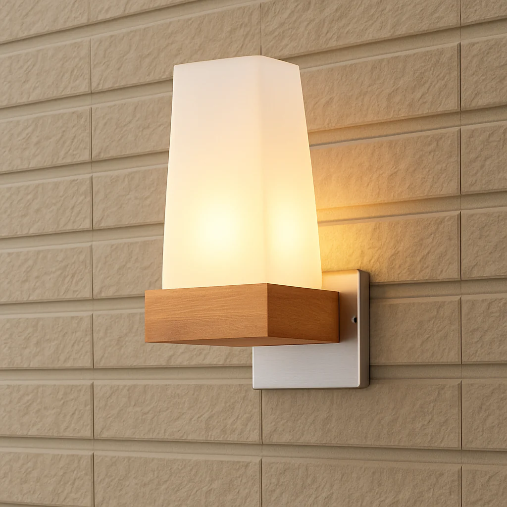 applique murale scandinave en bois et verre pour décoration intérieure - Image 4