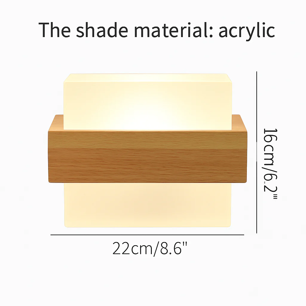 applique murale scandinave en bois et verre pour décoration intérieure - Image 8