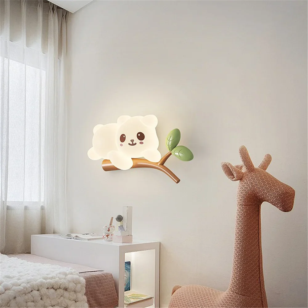 applique murale singe cartoon lumineuse pour chambre d'enfants - Image 3