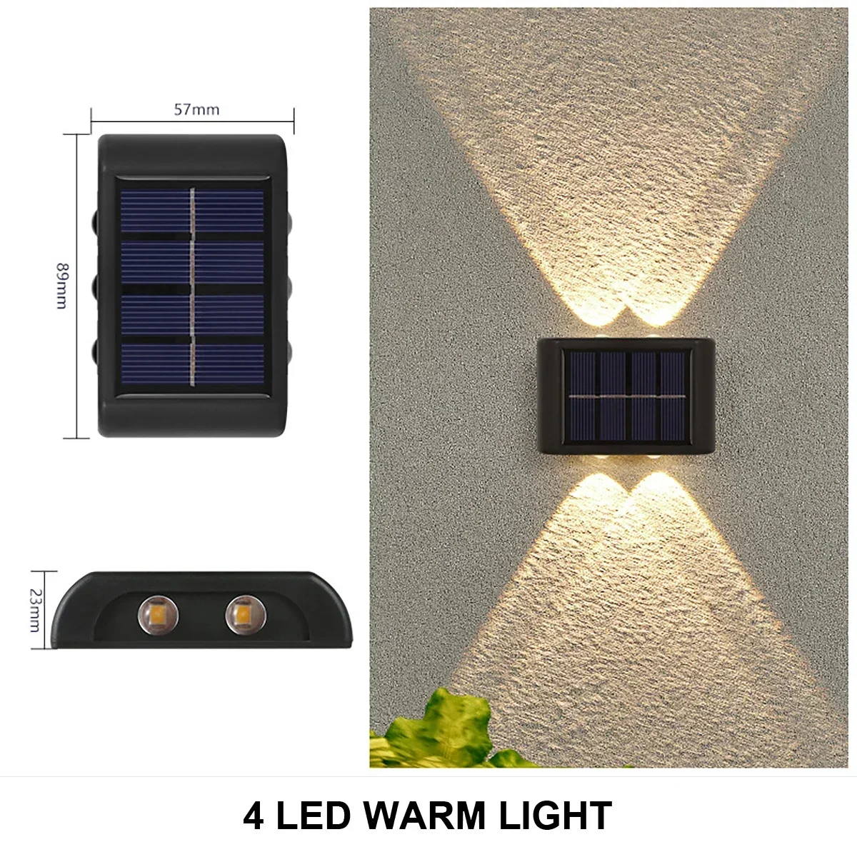applique murale solaire à led éclairage extérieur étanche décoratif - Image 11