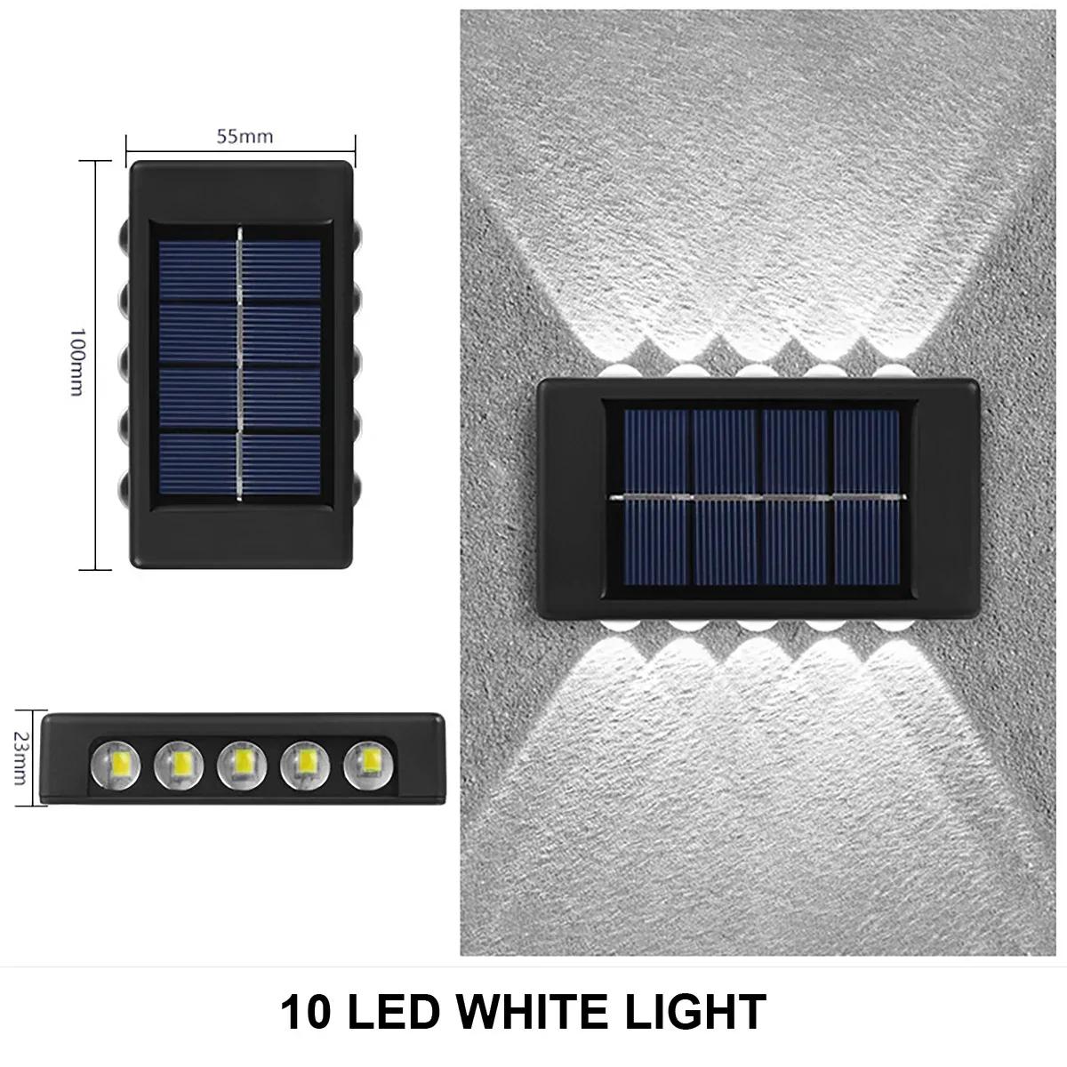 applique murale solaire à led éclairage extérieur étanche décoratif - Image 12