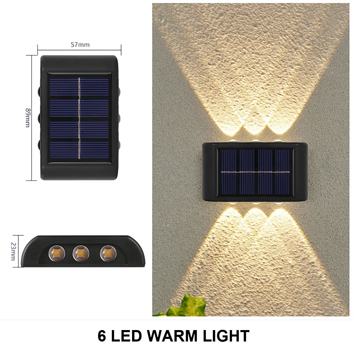 applique murale solaire à led éclairage extérieur étanche décoratif - Image 13