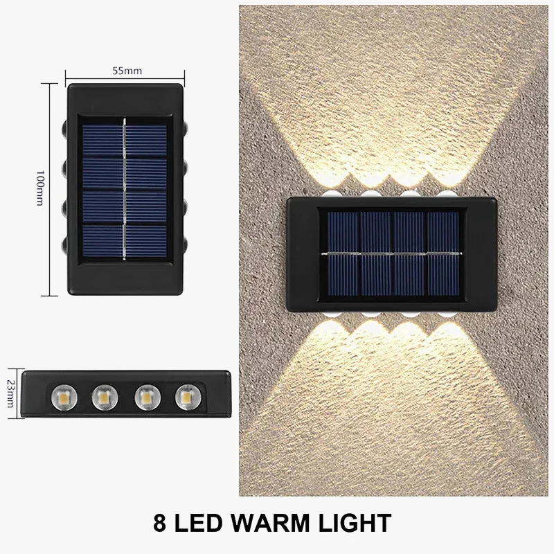 applique murale solaire à led éclairage extérieur étanche décoratif - Image 5