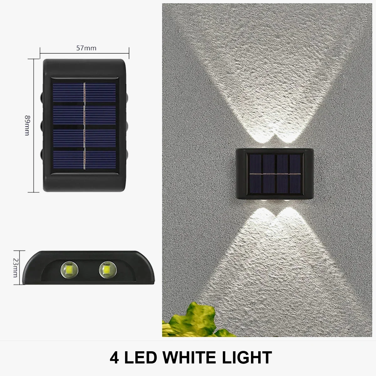 applique murale solaire à led éclairage extérieur étanche décoratif - Image 9