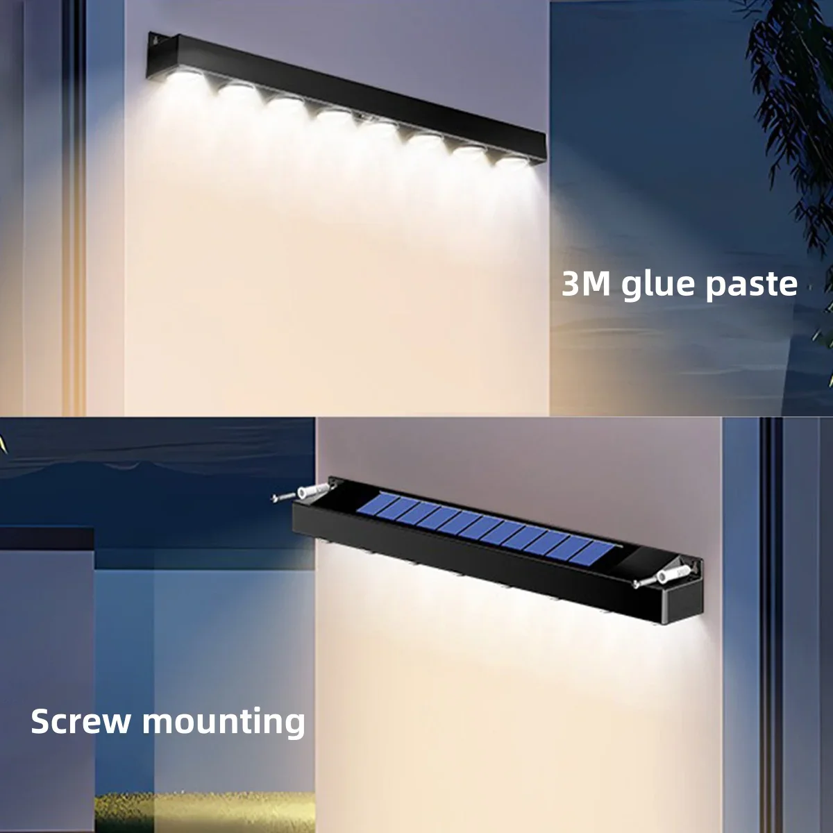 applique murale solaire à led pour jardin extérieur éclairage ambiance décoratif - Image 5