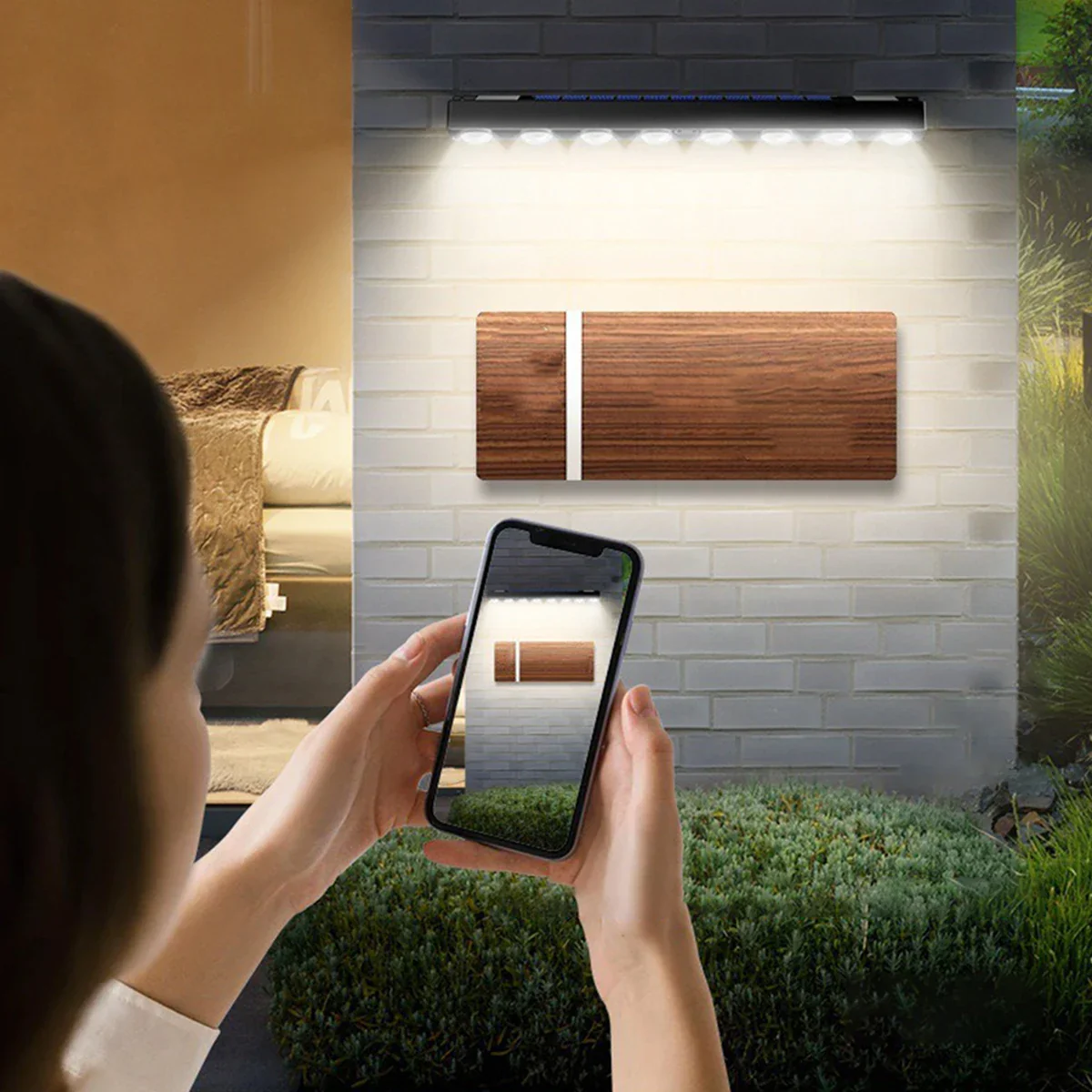 applique murale solaire à led pour jardin extérieur éclairage ambiance décoratif - Image 9