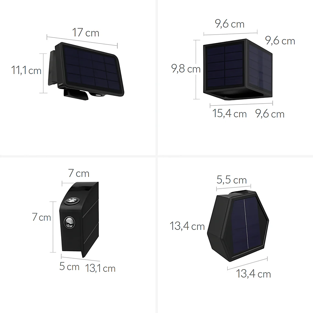 applique murale solaire led extérieure étanche pour jardin - Image 4