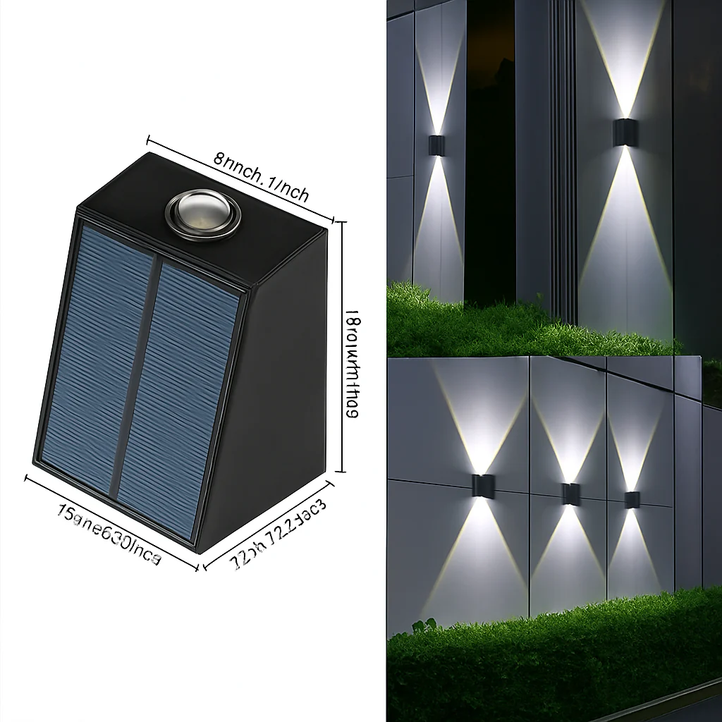 applique murale solaire pour jardin éclairage extérieur décoratif - Image 7
