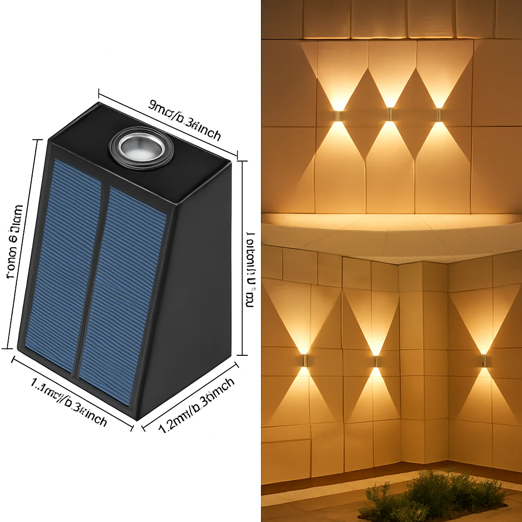 applique murale solaire pour jardin éclairage extérieur décoratif - Image 8