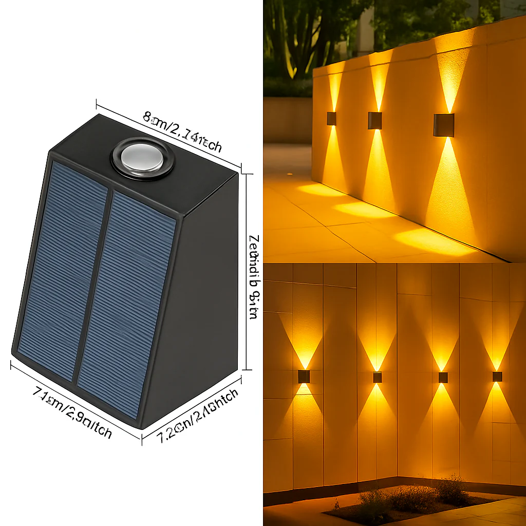 applique murale solaire pour jardin éclairage extérieur décoratif - Image 9
