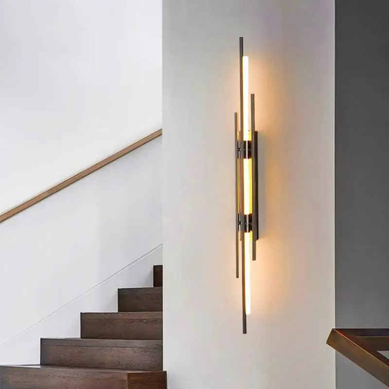 applique murale verticale à led en fer design élégant pour intérieur - Image 4