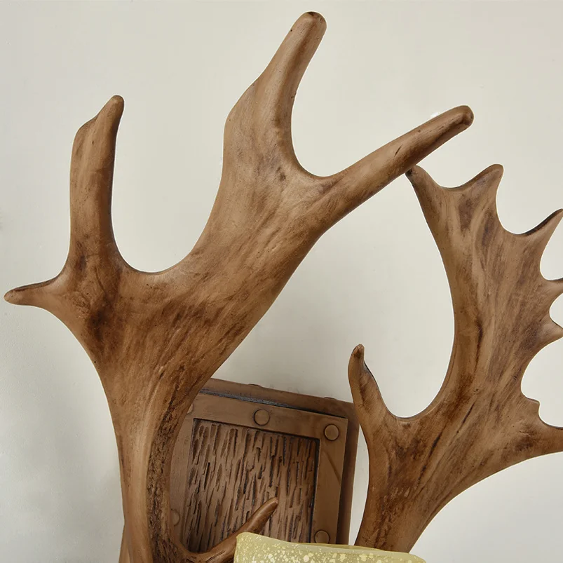 applique murale vintage en bois de cerf design artistique pour divers espaces - Image 6