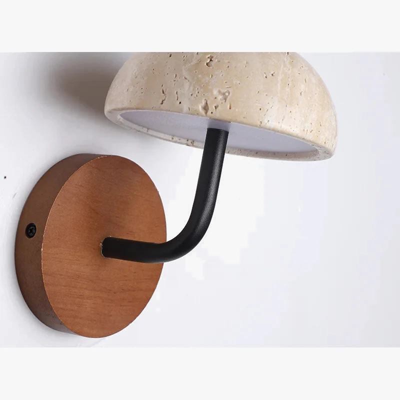 applique murale vintage en pierre naturelle champignon lumineux - Image 6