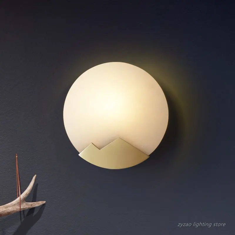 appliques murales en marbre et cuivre pour décoration intérieure - Image 3