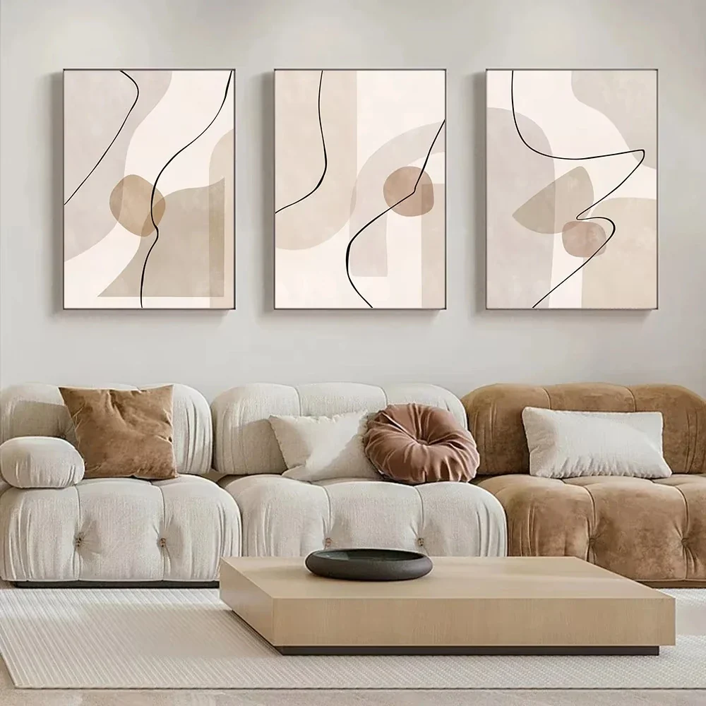 Tableau  art mural abstrait géométrique moderne pour décoration intérieure - Image 2
