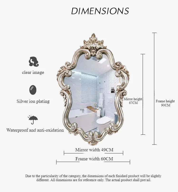 autocollants muraux décoratifs pour miroirs irréguliers à coller - Image 7