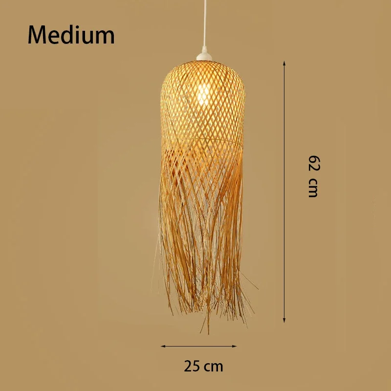 Bamboo Chandelier Chinese Zen tea room Light Southeast Asian Restaurant hotel B&B Style Bamboo hot Pot light Balcony Bar - Image 4