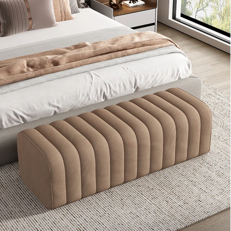 banc en velours nordique repose-pieds doux et élégant - Image 4