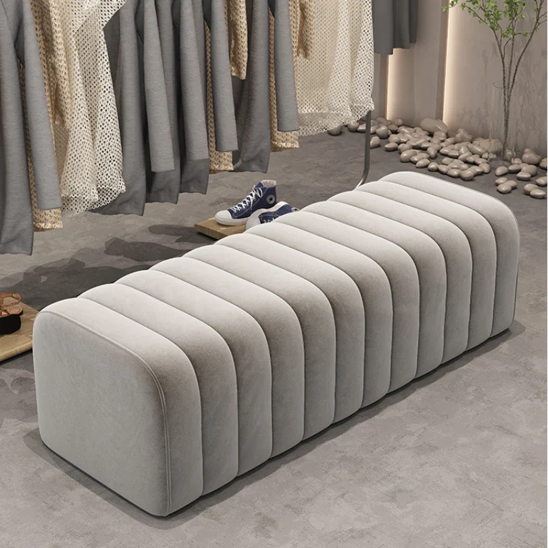 banc en velours nordique repose-pieds doux et élégant - Image 5