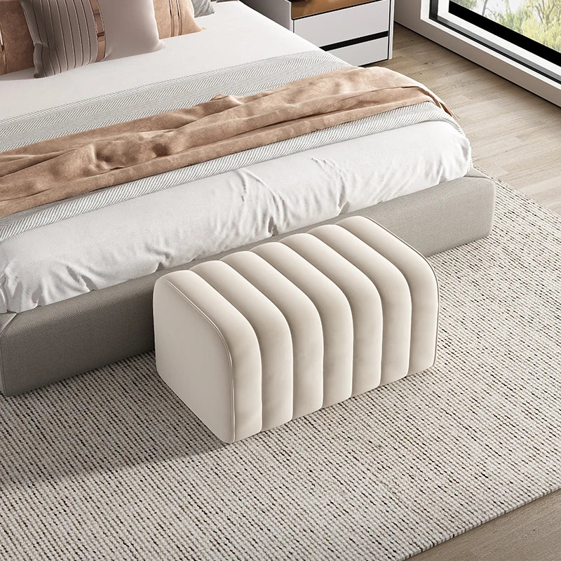 banc en velours nordique repose-pieds doux et élégant - Image 7
